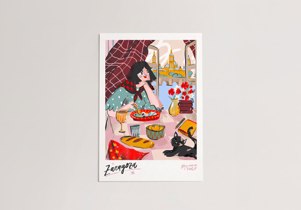 Lámina by Jesana Motilva "Romantizando Zaragoza"