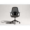 Silla oficina giratoria LIX antracita frontal Silla oficina giratoria LIX antracita frontal