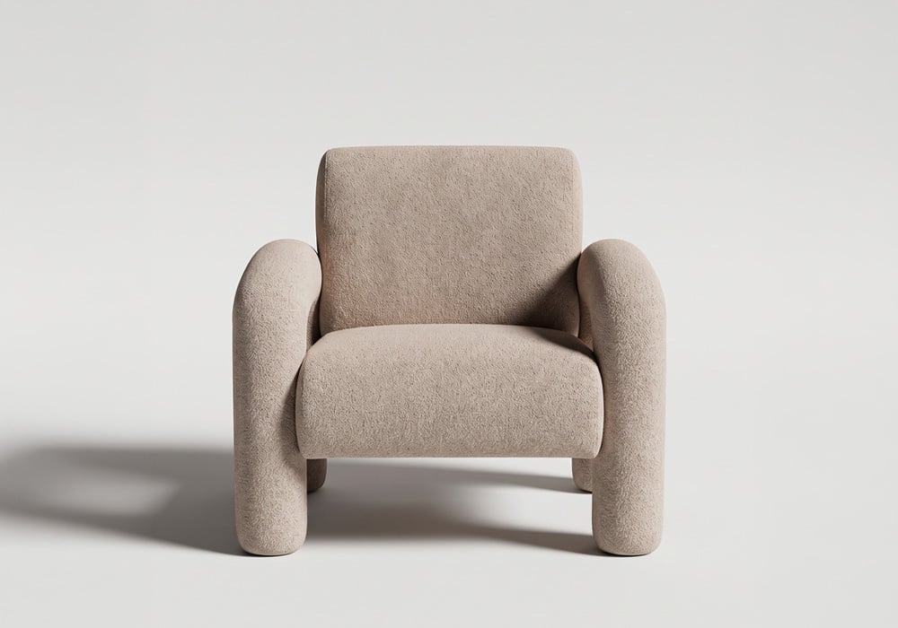 Sillón tapizado NIRO frontal Sillón tapizado NIRO frontal