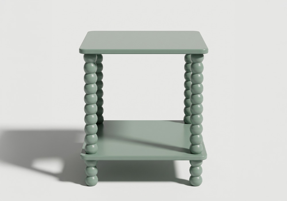 Mesa auxiliar CHAI verde frontal