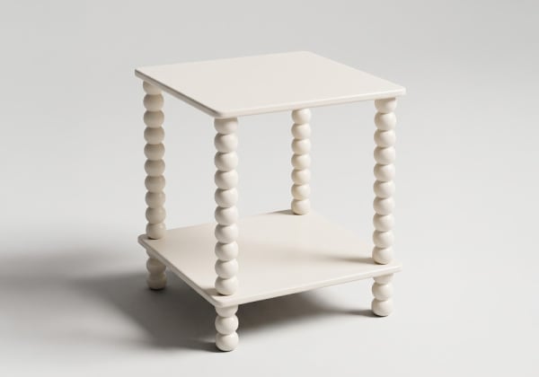 Mesa auxiliar CHAI beige 3/4