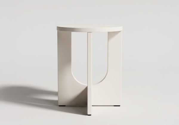 Mesa auxiliar BOP blanco frontal Mesa auxiliar BOP blanco frontal