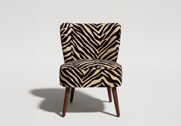 Sillón tapizado tigre CHIA frontal Sillón tapizado tigre CHIA frontal