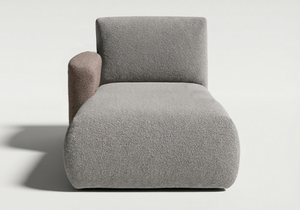 Módulo chaiselongue con brazo para sofá modular TINA