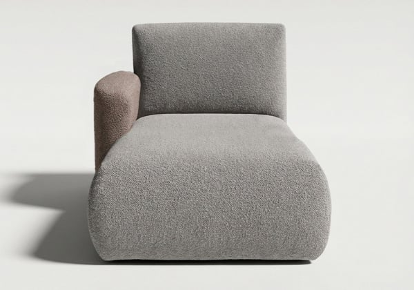 Módulo ChaiseSelongue com Braço para Sofá Modular Tina