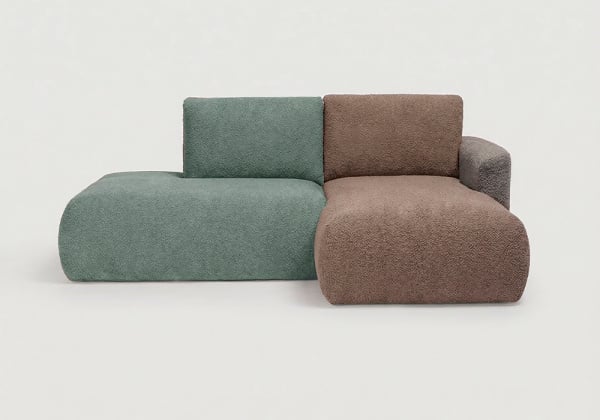 Sofá modular terminal com chaiselongue TINA Sofá modular terminal com chaiselongue TINA