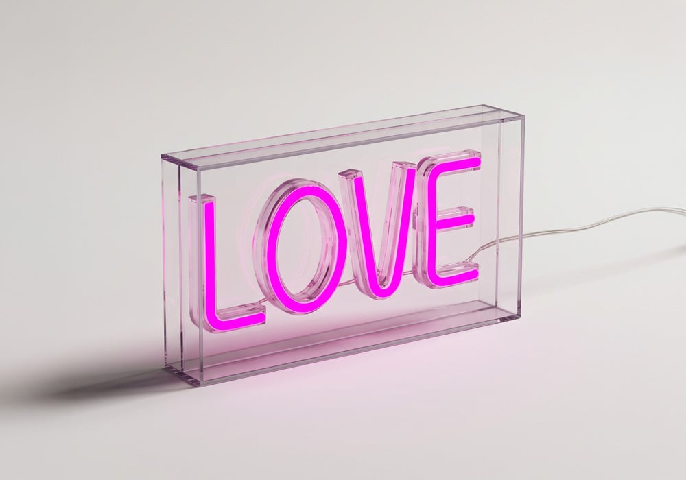 Neón led love NEON encendido Neón led love NEON encendido