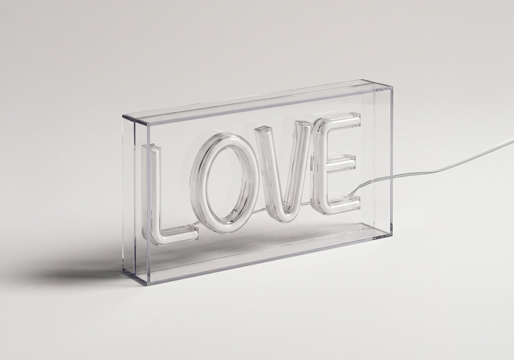 Neón led love NEON apagado Neón led love NEON apagado