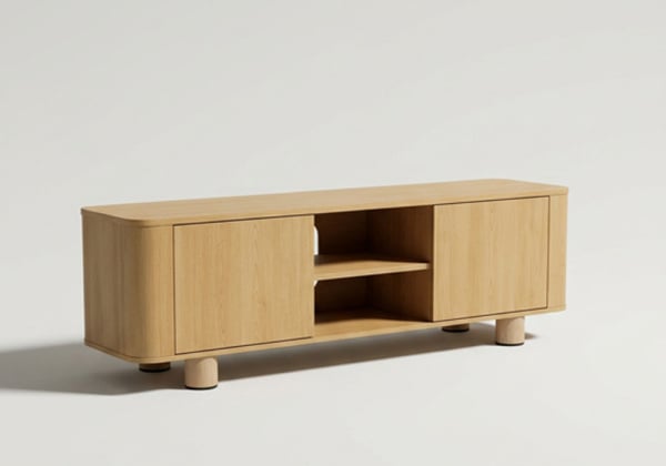 Mueble TV acabado en roble MORES Mueble TV acabado en roble MORES