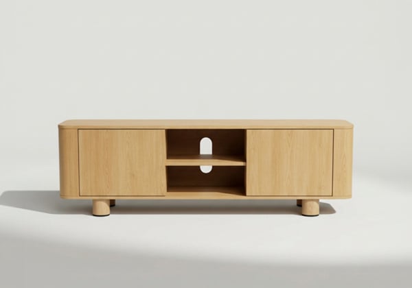 Mueble TV acabado en roble MORES Mueble TV acabado en roble MORES