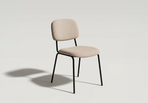 Silla apilable STACK BEIGE LADO Silla apilable STACK BEIGE LADO