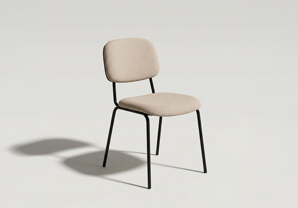 Silla apilable STACK BEIGE LADO Silla apilable STACK BEIGE LADO