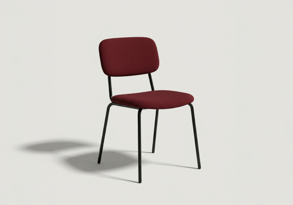 Silla apilable STACK GRANATE LADO