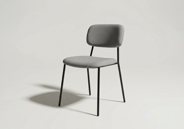 Silla apilable STACK GRIS LADO