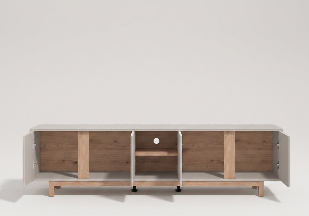 Mueble TV 4 puertas y huecos SAIKO
