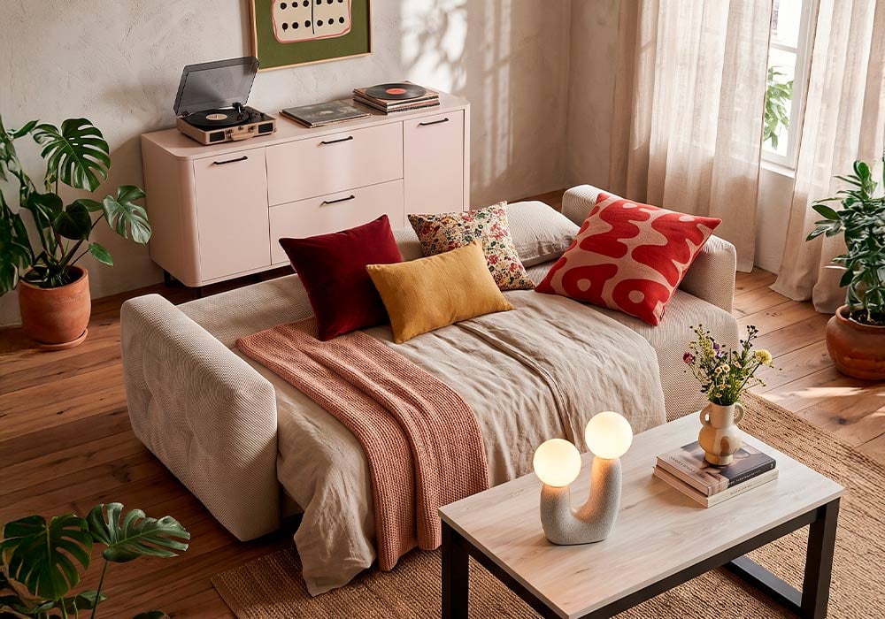 Sofá cama con arcón ROMA