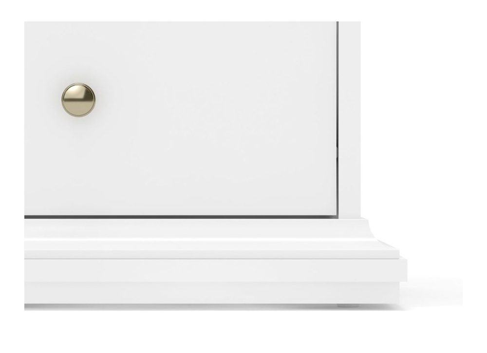 Vitrina dos puertas y dos cajones Viena