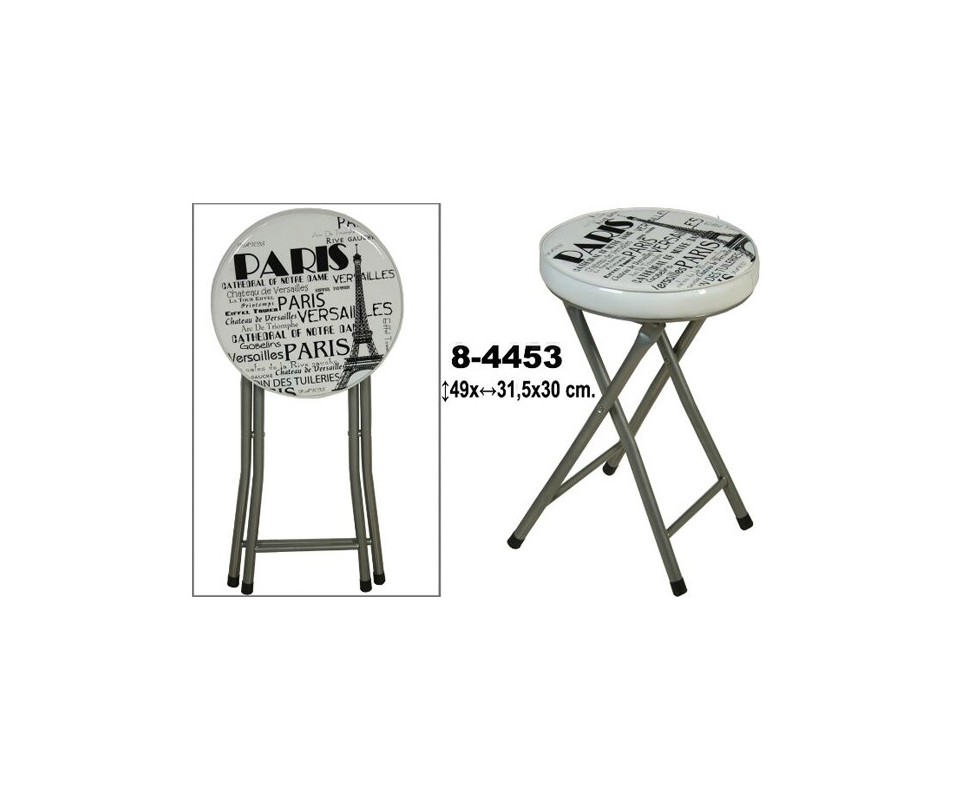 57 Best Images Taburete Cocina Plegable : 2X TABURETE PLEGABLE DE METAL CON MADERA COCINA JARDÍN ...