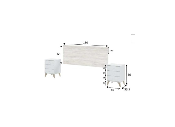 Cabeça e duas mesas ANTER