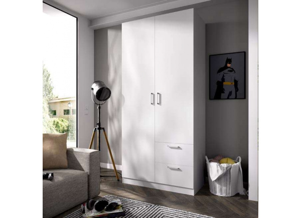 ARMARIO 2PTAS+2 CAJ BLANCO MAXIKOAN