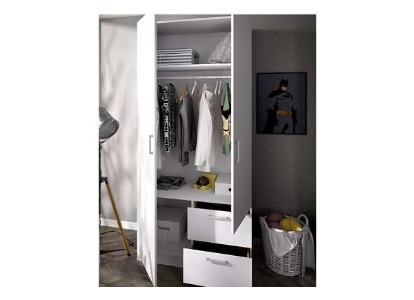 ARMARIO 2PTAS+2 CAJ BLANCO MAXIKOAN