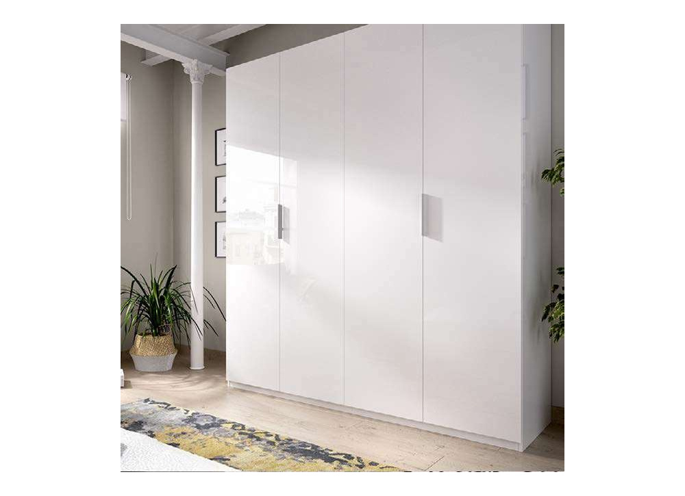 ARMARIO 4 PTAS BLANCO BRILLO KOAN