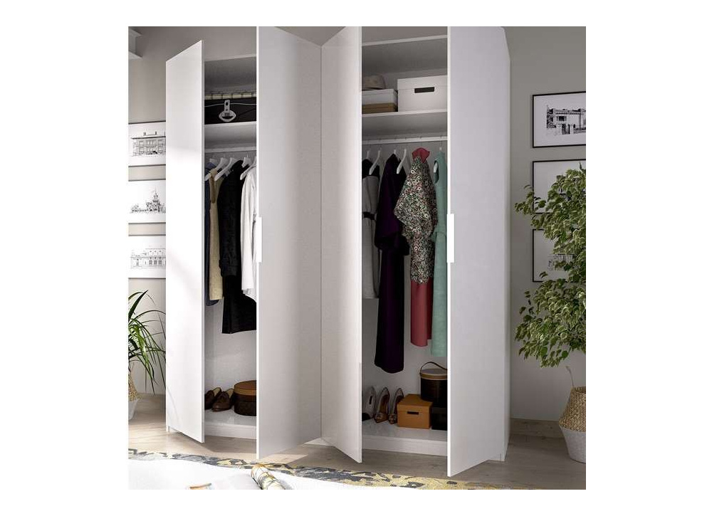 ARMARIO 4 PTAS BLANCO BRILLO KOAN