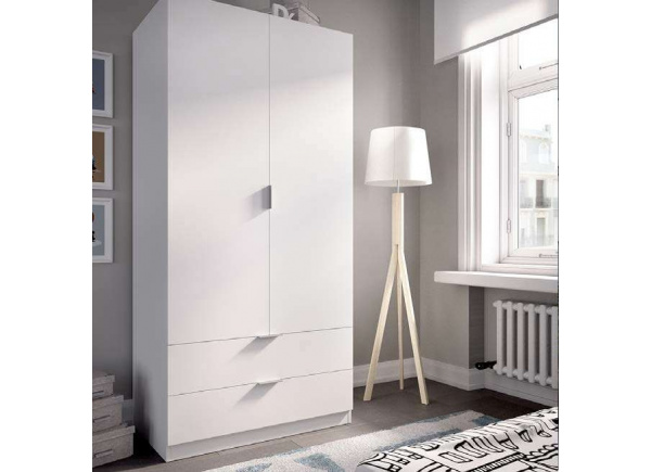 ARMARIO 2 PTAS+2CAJ BLANCO KOAN