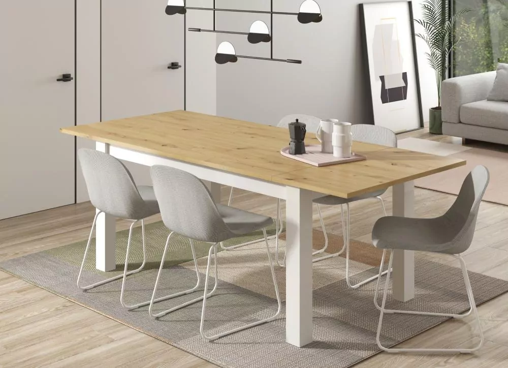 Mesa de comedor rectangular extensible CANTABRICO