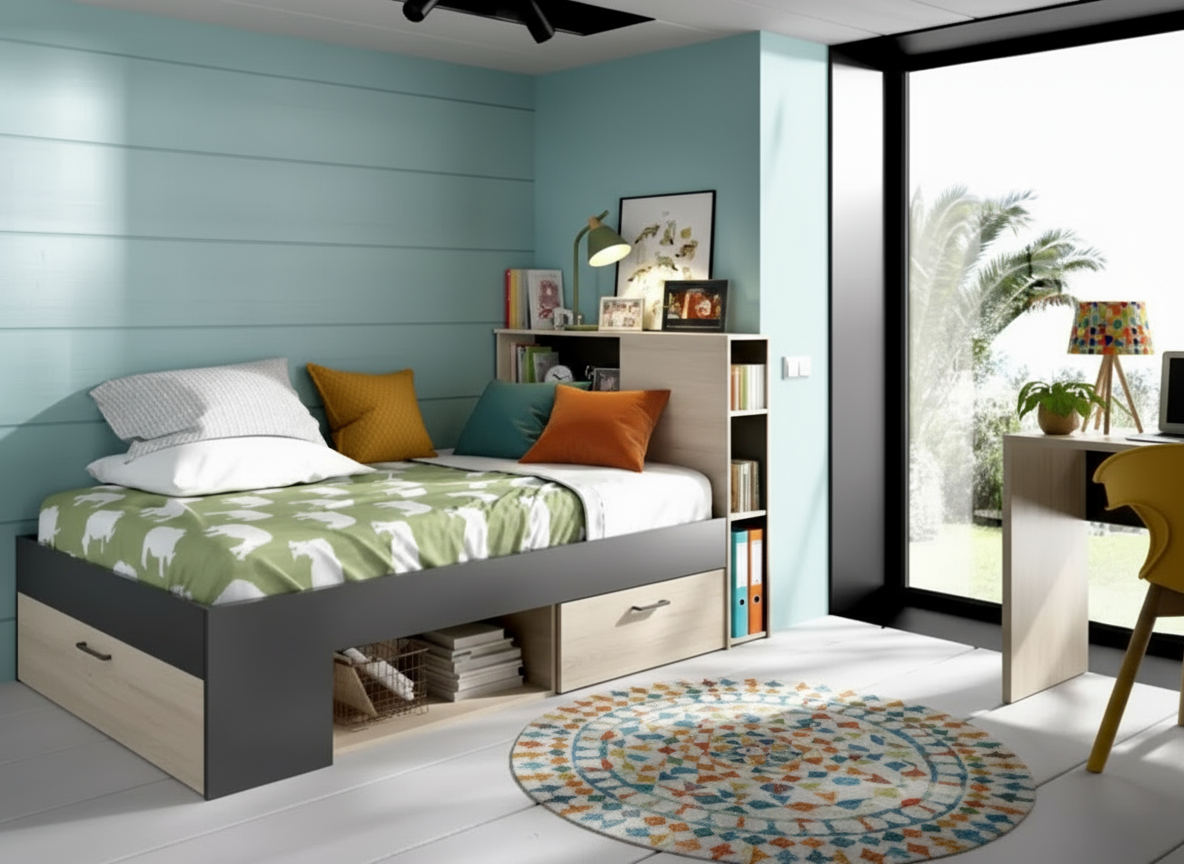 Cama con almacenaje NALA