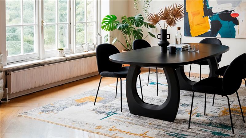 Mesa comedor negra HIDRA