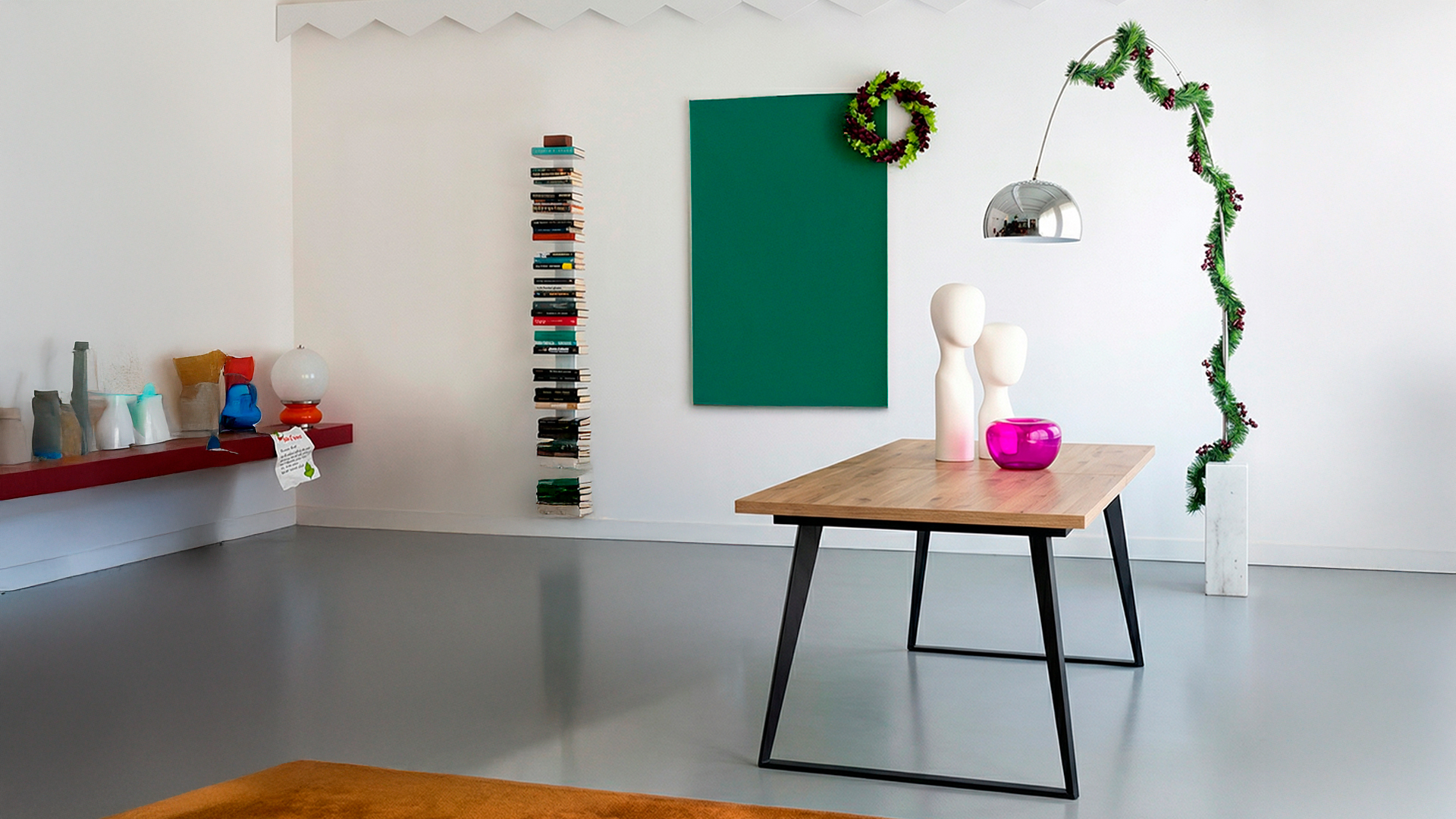 Mesa de comedor pata trapecio CANTABRICO