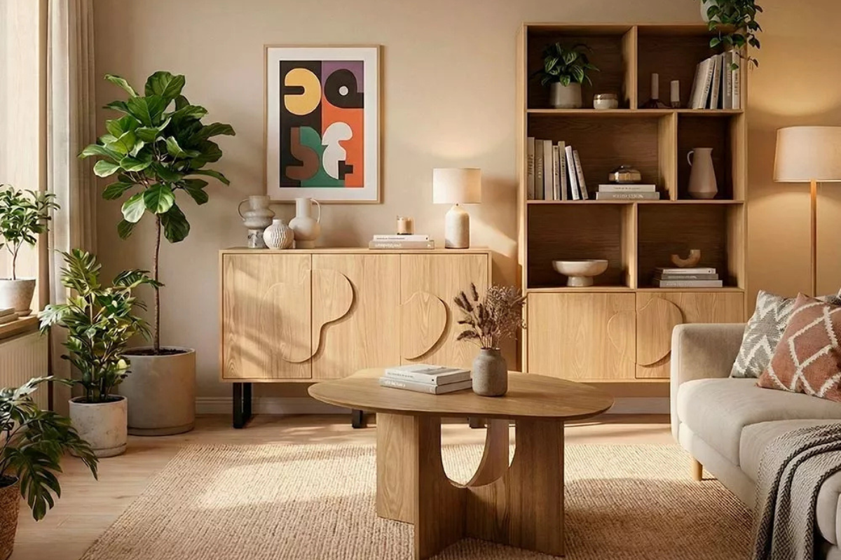 Mesa auxiliar de madera CALI