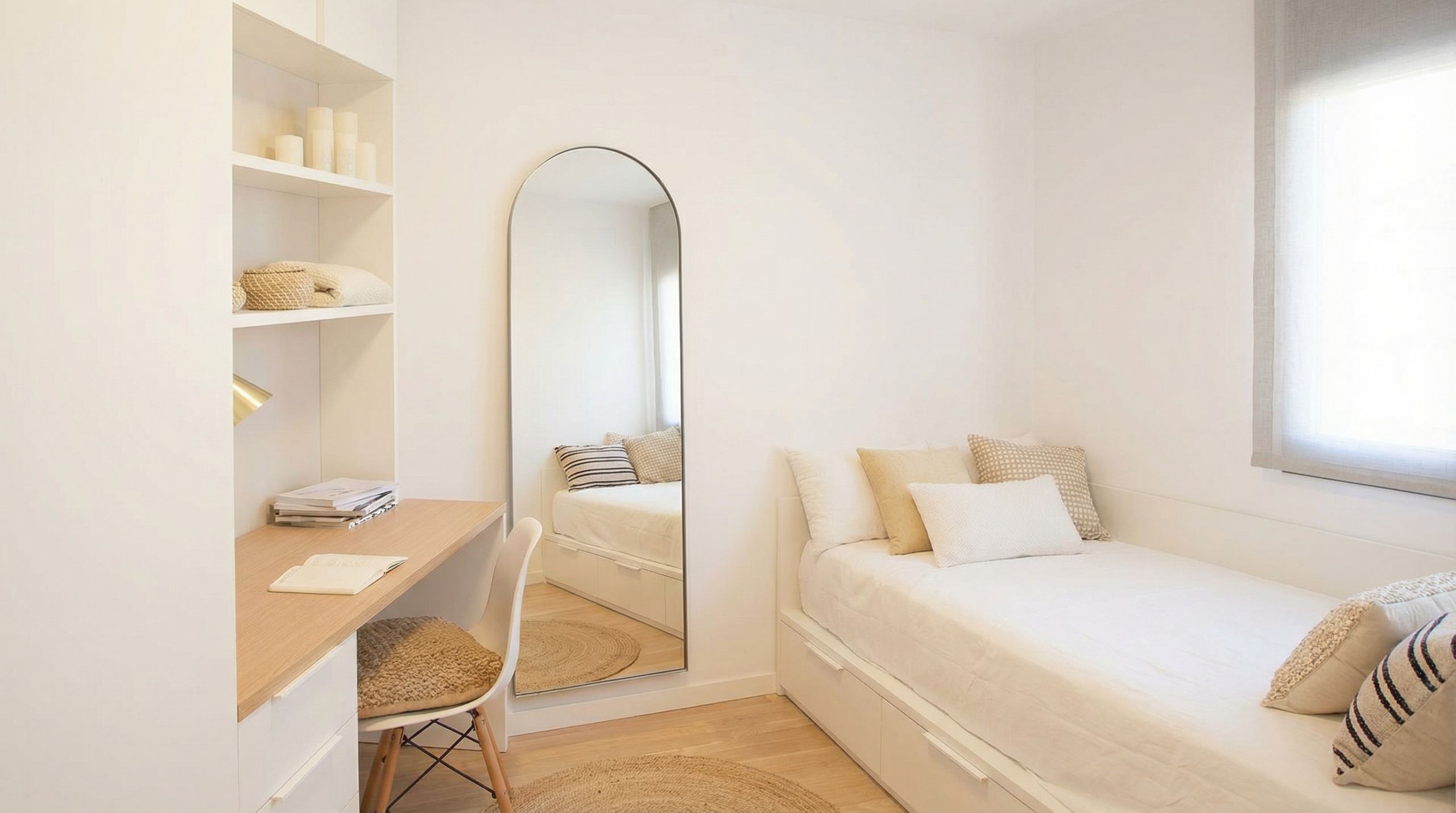 Dormitorio juvenil con Espejo vestidor IRON