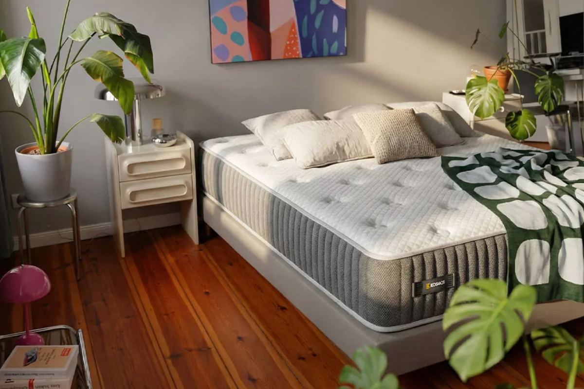 colchón viscoelástica de matrimonio en habitación 