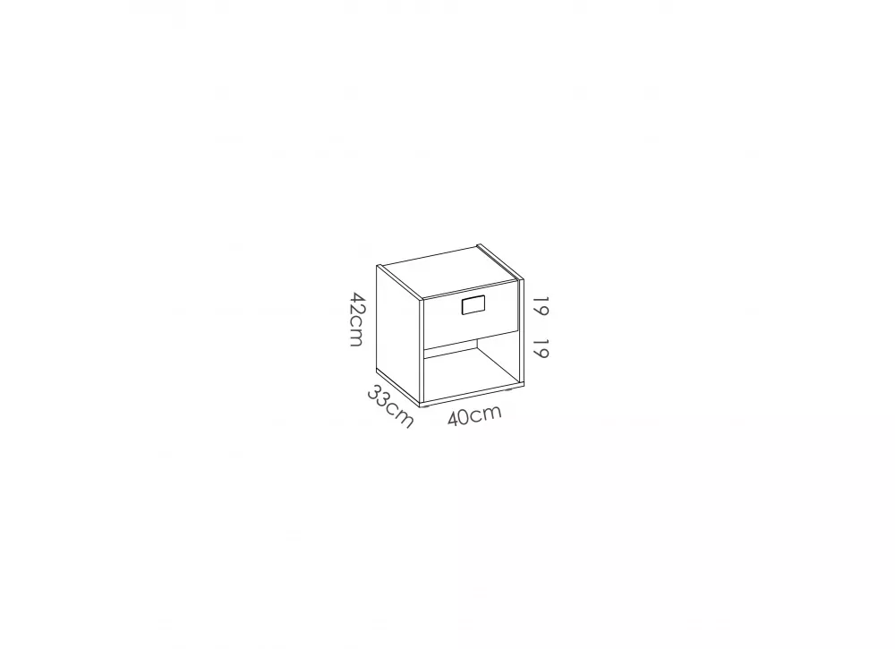 MESA 1 GAVETA E OCO DANAY