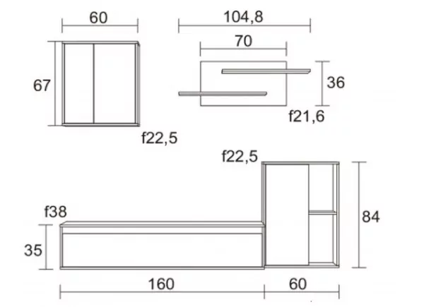 MUEBLE PARA SALON LEAT MUEBLE PARA SALON LEAT