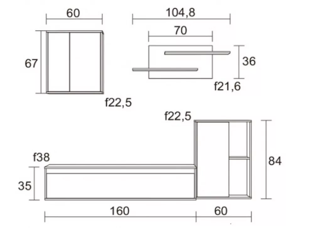 MUEBLE PARA SALON LEAT MUEBLE PARA SALON LEAT