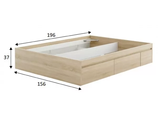 Base com quatro gavetas Verona Base com quatro gavetas Verona