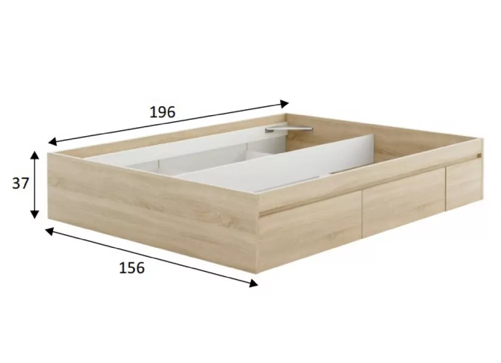 Base com quatro gavetas Verona Base com quatro gavetas Verona