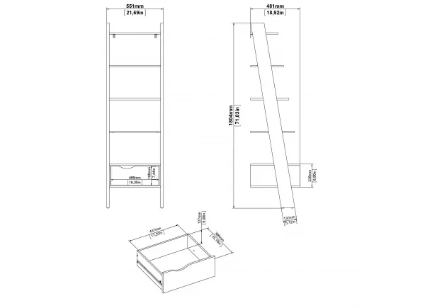 ESTANTERÍA CON CAJÓN TAK