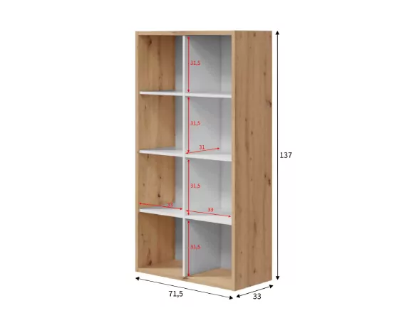ESTANTERIA OCHO HUECOS IXEIA