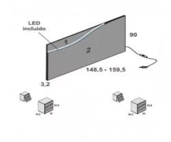 DORMITORIO MATRIMONIO MIAMI 2 DORMITORIO MATRIMONIO MIAMI 2