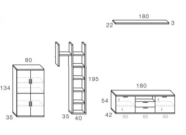 Mueble para salón HERA Mueble para salón HERA