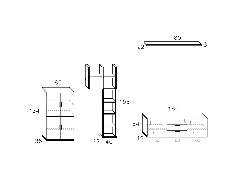 Mueble para salón HERA Mueble para salón HERA
