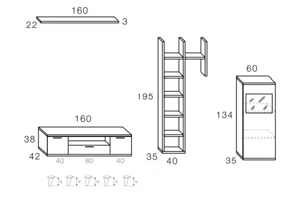 Móvel para sala HERMES