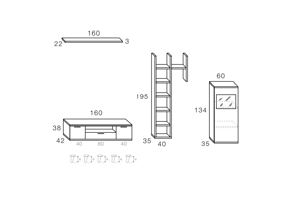 Móvel para sala HERMES