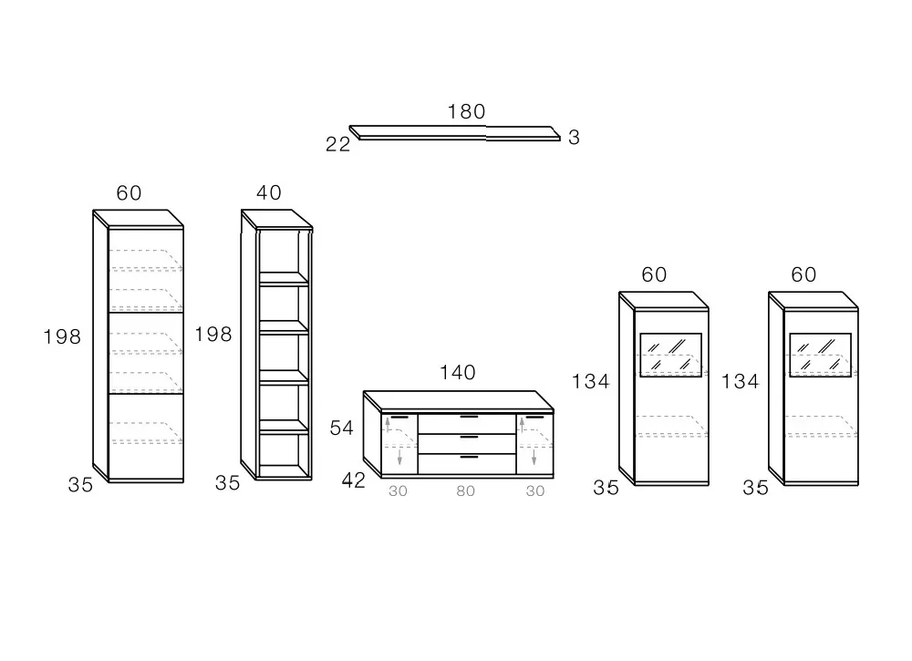 Mueble para salon ARES Mueble para salon ARES