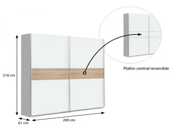 Armario de puertas correderas OLSON