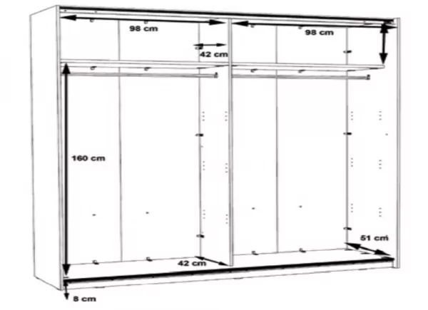 Armario de puertas correderas OLSON